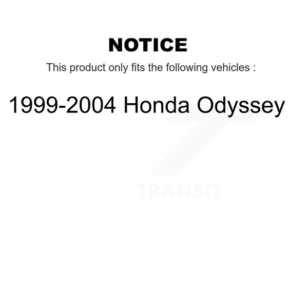 Front Right Bearing Lower Control Arm Outer Tie Rod Link Kit For 1999-2004 Honda Odyssey